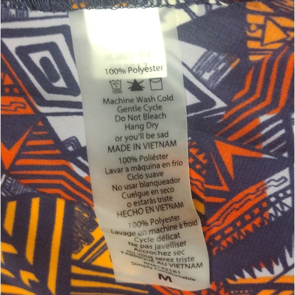 LulaRoe Printed Polyester Joy Vest Coverup Size M! - Picture 4 of 11